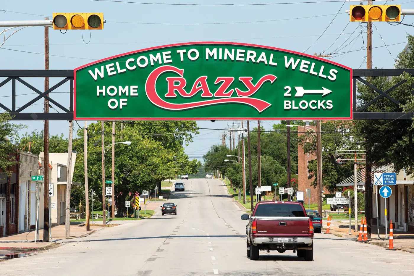Mineral Wells, Texas welcome sign
